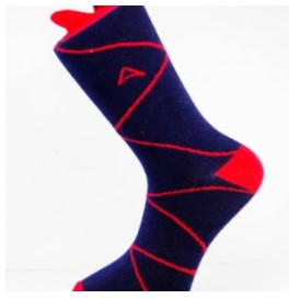 Asymmetric Striped Socks
