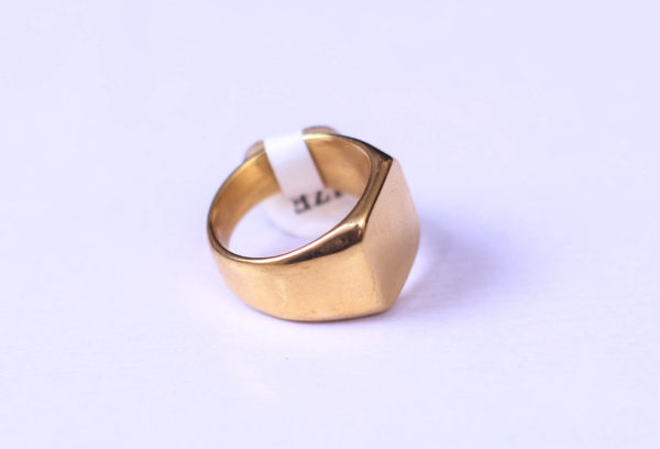 MEN'S POLISHED SIGNET RING