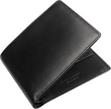 leather wallet - black